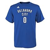 ラッセル・ウェストブルックオクラホマシティ・サンダー# 0 Youth Player Name & Number Tシャツ Youth Medium 10/12 ブルー