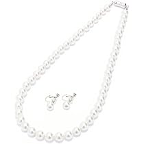 パールネックレス シルバー留め具 ケース付き Amazon | [CRANES COLLECTION] パール ネックレス マグネット