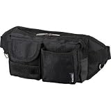 トラスコ中山:TRUSCO ウエストポーチ 2ポケット ブラック TC-WDP-BK 型式:TC-WDP-BK