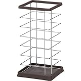 傘立て/アンブレラスタンド スリムタイプ スチール 水受け皿付き FC0931-F0BR ブラウン