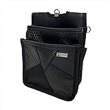 基陽 KH ギャザーフランケン 腰袋 平型2段 黒 FKWB1199K 製品重量：320ｇ サイズ：幅195×高さ245×奥行85mm