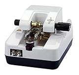 Hanchen LY-1800A メガネ自動溝掘機 PCブレード 12mmガイド輪 メガネ加工器具 ステンレスの透かしパネル 眼鏡屋用 (220V, 直流モーター)