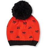 THE CHILDREN'S PLACE(ザ・チルドレンズプレイス) ボウプリントポンポンビーニー レッド 小物 8歳～【並行輸入】