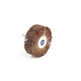 Lincoln Electric KH156 Mounted Abrasive Flap Wheel, Round Shank, Aluminum Oxide, 3 Diameter x 1 Widt