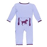 Kickee Pants SHIRT ユニセックス・ベビー カラー: パープル