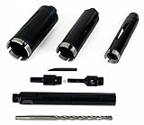 Steel Dragon Tools 3-Piece 1.5 to 2.5 Dry Diamond Core Drill Bit Kit with Hex SDS Adapters and Case 