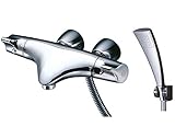 TOTO 浴室用 壁付サーモスタットシャワー金具 洗い場専用 ニューウェーブ エアインシャワー（めっき角型） 寒冷地用 TMNW40EC1RZ