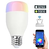 スマートランプソケット WiFiで制御 WiFi LED電球 電源ソケット 省エネ リモコン遠隔操作 操作調光 調光調色 調光可能 調光調色 ネットワークのコント Android/iOS /iPhon