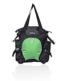 Obersee Innsbruck Diaper Bag Tote with Cooler, Black/Green by Obersee [並行輸入品]