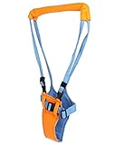 幼児ベビー歩行器 歩行補助ベルト　転び防止歩き始めの歩行器 補助器具 男女兼用(イエロー+ブルー)