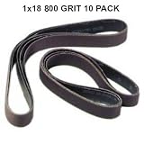 1"X18" 800 Grit Sanding Belts - 10 pack Silicon Carbide fits Ken Onion Blade Grinding Attachment [並行