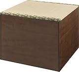 日本製 畳ユニット ハイタイプ W60xD60xH45cm ブラウン TY-H60-BR