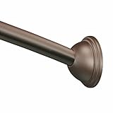 Moen CSR2160OWB 54 in. to 72 in. Adjustable Length Curved Shower Rod, Old World Bronze [並行輸入品]