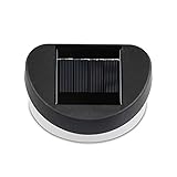 ALLOMN LED センサーライト ソーラーライト 8 LED 人感センサー ウォールライト 防犯＆防水 スポットライト 太陽発電 屋外照明 玄関 壁掛け 庭先用 夜間自動点灯 ブラック [並行輸入