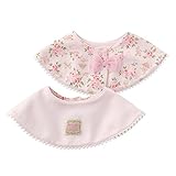 ( チャックル ) chuckle * スウィートガール * ローズ 花柄 リボン付き リバーシブル スタイ ピンク サイズなし P8581-00-20