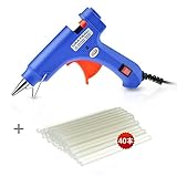 URXTRAL グルーガンのプロ小型グルーガン スイッチ付き高温タイプ 溶融グルースティック40本付 女性でも使いやすい軽量タイプ DIY作成 　