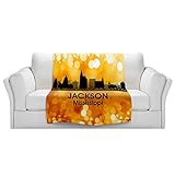 ブランケットウルトラソフトFuzzy 4サイズ！DIANOCHEデザインからby Angelina Vick City lllミシシッピ州ジャクソンホームDecor Unique Designer芸術