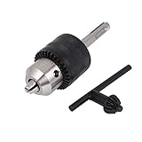 uxcell　スパナドリルチャックセット　アーバー付き　キー付き　1/2-20UNF　スチール　メタル