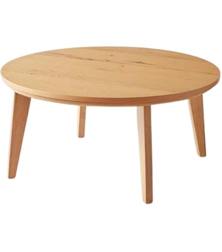 Amazon.co.jp : リビング調こたつ ナチュラル色 円形 90×90 HK-レガロ