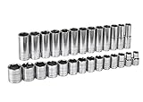 GearWrench 80729 1/2-Inch Drive SAE Master Socket Accessory Set, 27-Piece by GearWrench