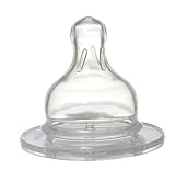Vital Baby Airflow 492310 Suction Teats for Feeding Bottle Silicone Slow Liquid Discharge Set of 2 b
