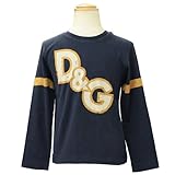 [ディーアンドジージュニア] D&G JUNOR ロゴ長袖Tシャツ DGL45248NVY 5Aサイズ