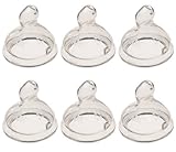 NUK Silicone Orthodontic Nipples, 6 Months, Fast, 6 Pack by NUK [並行輸入品]