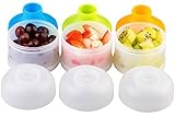 Snack Dispenser, Kidsmile Twist-Lock Stackable Portable Baby Snacks Storage Containers / BPA Free Mi