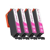 Karasaki SAT 互換インク エプソン用 EPSON用 SAT インク サツマイモ インク SAT-LM ラトー マゼンタ 4個対応機種:EP-712A EP-813A EP-713A EP-814A EP-714A EP-815A EP-715A EP-816A EP-716A EP-812A【大容量/残量表示対応/個包装】