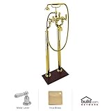 Rohl u.3012lsp / 1 Georgian Era Floor Standing Exposed浴槽フィラー蛇口with Hand、 U.3012LSP/1-IB 1