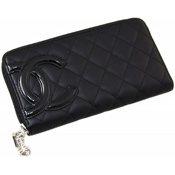 Amazon | chanel シャネル ラウンドファスナー 長財布 カンボンライン