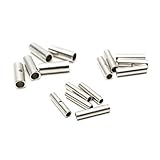 300PCS Suyep シルバーメタル非絶縁ワイヤフェルールケーブル圧着端子バットコネクタ（10-12AWG（4.0-6.0mm）/ 14-16 AWG（1.5-2.5mm）/ 18-22 AWG（