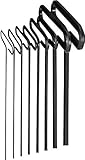 Eklind 33168 Standard Grip Hex T-Key Set, Inch with Pouch, 6-Inch Arm, 8-Piece by Eklind Tool Compan