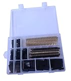 Cofufu 620 Pcs 40 Pin 2.54mm Pitch Single Row Pin Headers,Dupont Connector Housing Female,Dupont Mal