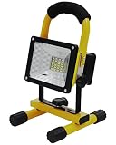 Orienex LED投光器 30W ポータブル投光器 充電式 警告灯 作業灯 バッテリー交換タイプ 誘導灯 信号灯 防災グッズ