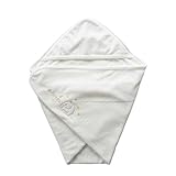 ふわふわ甘撚（あまよ）りパイルのベビーアフガン おくるみ ホワイト