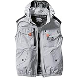 【バートル】BURTLE エアークラフト 空調ウェア ACタクティカルベスト 服のみ【AC1154】 (M, 60.アッシュグレー)