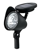 Paradise GL23836BK2 Plastic Solar-Powered LED Spot Light, 2 Pack, Black [並行輸入品]