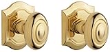 Baldwin 5237.003.FD Bethpage Knob Dummy Entry Set Lifetime Polished Brass [並行輸入品]