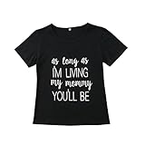 マッチングママベビーギフトセット - 女性ショートTシャツ＆ベビーボディスーツロンパー (アダルト-M)