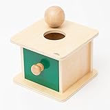 【Natural MONTESSORI】 モンテッソーリ教具 -- 引き出し付き玉入れ -- montessori 教育 ナチュラルモンテッソーリ 本格教材 木製知育玩具 木製パズル ブロック ベビー