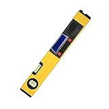 KKmoon レーザーレベル 400mm L線測定 レーザーマーカーレベル デジタルレベル アングルゲージ 磁気ベース LCDディスプレイ バックライト付き