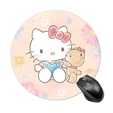 ハローキティ マウスパッド 小さめ キャラクター 滑り止め 可愛い マウスパッド かわいい ゲーミング マウスパッド ミニサイズ マウスパッド 人気 柔軟 耐久性が良い ゴム製裏面 机上用品 20*20cm