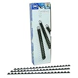GBC CombBind Binding Spines .375 Inch Spine Diameter 55 Sheet Capacity Black 100 Spines per Pack (40