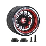 COOL RACING アルミニウム RC トランスミッター 交換用 ハンドホイール ハンドホイール SANWA MT4 MT5 M12 M17、FUTABA 4PX 7PX 10PX FLYSKY NB4、WFLY X9トランスミッター用 (タイプA-レッド)