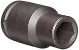 Martin 16624 3/4 Type I Opening 3/4 Square Drive Socket, 6 Points Deep, 3-1/8 Overall Length, Indust