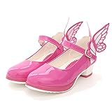 [FERE8890] 児童 子供用 女の子 フォーマル靴 プリンセス風 ストラップ パンプス フラット シューズ カジュアル リゾートスリッポン ボードシューズ 靴 新様式 春秋 ベルクロ 蝶々付き 