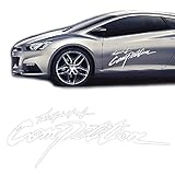 TOMMYFIELD デカール 車 ステッカー フェンダー リア 防水 ホワイト 32×11cm