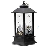 Holdego ハッピーハロウィン LEDキャンドル LEDティーライト、 模擬火炎光 屋内＆屋外パーティーのための面白い装飾キャンドル (小さい, A)