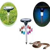 junda 動物撃退器 超音波 LED　蛇　駆除器　動物撃退器 超音波 ソーラー充電 害獣撃退 猫 鳥 ネズミ 犬 野良猫など撃退 庭園を保護 野良動物対策器　電池付き